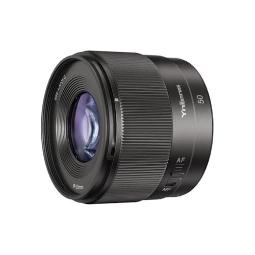 Image of YONGNUO 50mm F1.8S DA Lens for Sony E Mount, Auto Focus F1.8S Large Aperture APSC Frame Standard Prime Lens for Sony E-Mount Mirrorless Cameras (Black)