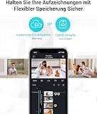 blurams 2K WLAN Kamera Überwachung innen,360° Überwachungskamera innen, Baby Monitor & Haustierüberwachung, Nachtvision, Zweiweg-Audio, Menschenerkennung, 2.4G/5G Wi-Fi 6, Kompatibel Mit Alexa