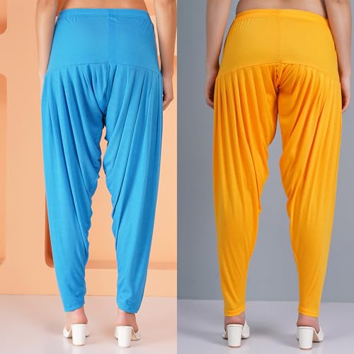 Image of Buy That Trendz Patiala Salwar for Women Relaxed Fit Viscose Patiyala Salwar Harem Bottom Pants