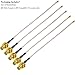 TUOLNK RP-SMA to IPX MHF1 Coax Cable UFL U.FL to RPSMA Female Coaxial Cable for Mini PCI WiFi Antenna Extension - 8 inch (20cm), 5 Pack