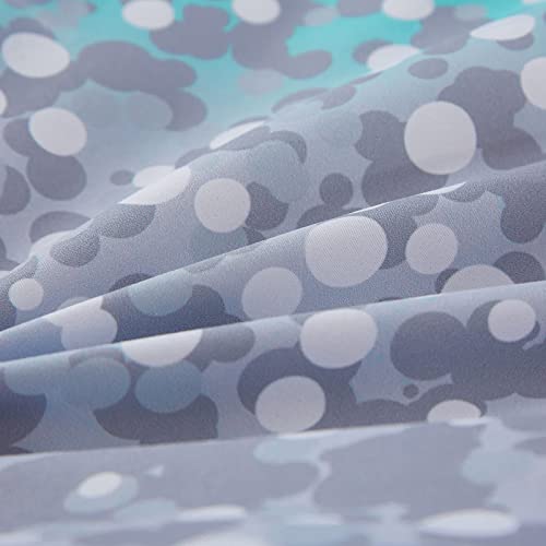 Inron Aqua Glitter Comforter Sets For Girls Women,Full Size 5-Pieces Bed In A Bag Ultra Soft Microfiber Comforter And Sheet Sets, All Season Durable Bedding Set(Aqua,Full) #TOP4