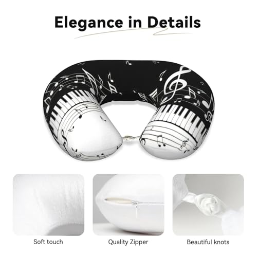 Almohada de poliéster para cuello y hombros negra miniatura 4
