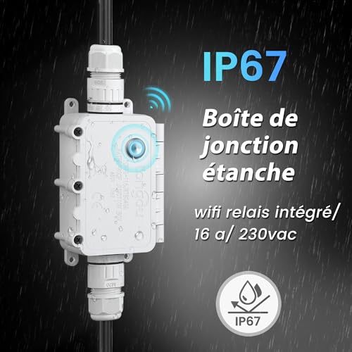 Interrupteur Wi-Fi intelligent étanche IP67 avec commande vocale - 2