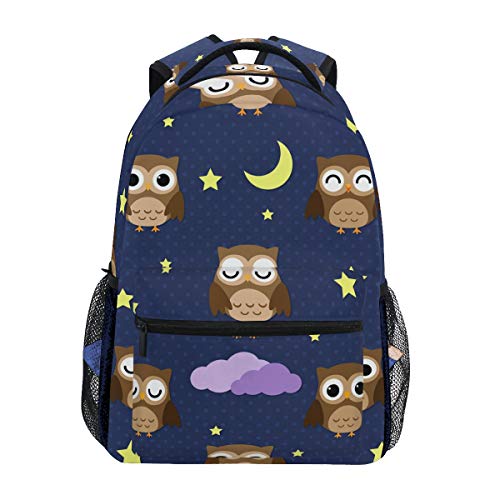 Mochila de Viaje con diseño de búho para Estudiantes  Hombres y Mujeres  para computadora