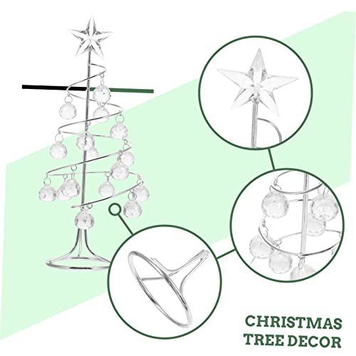 Árbol de Navidad de hierro PRETYZOOM con acabado artístico para casa 7