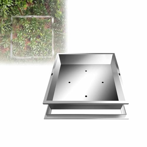Plaque de regard invisible encastrable avec cadre en acier inoxydable durable