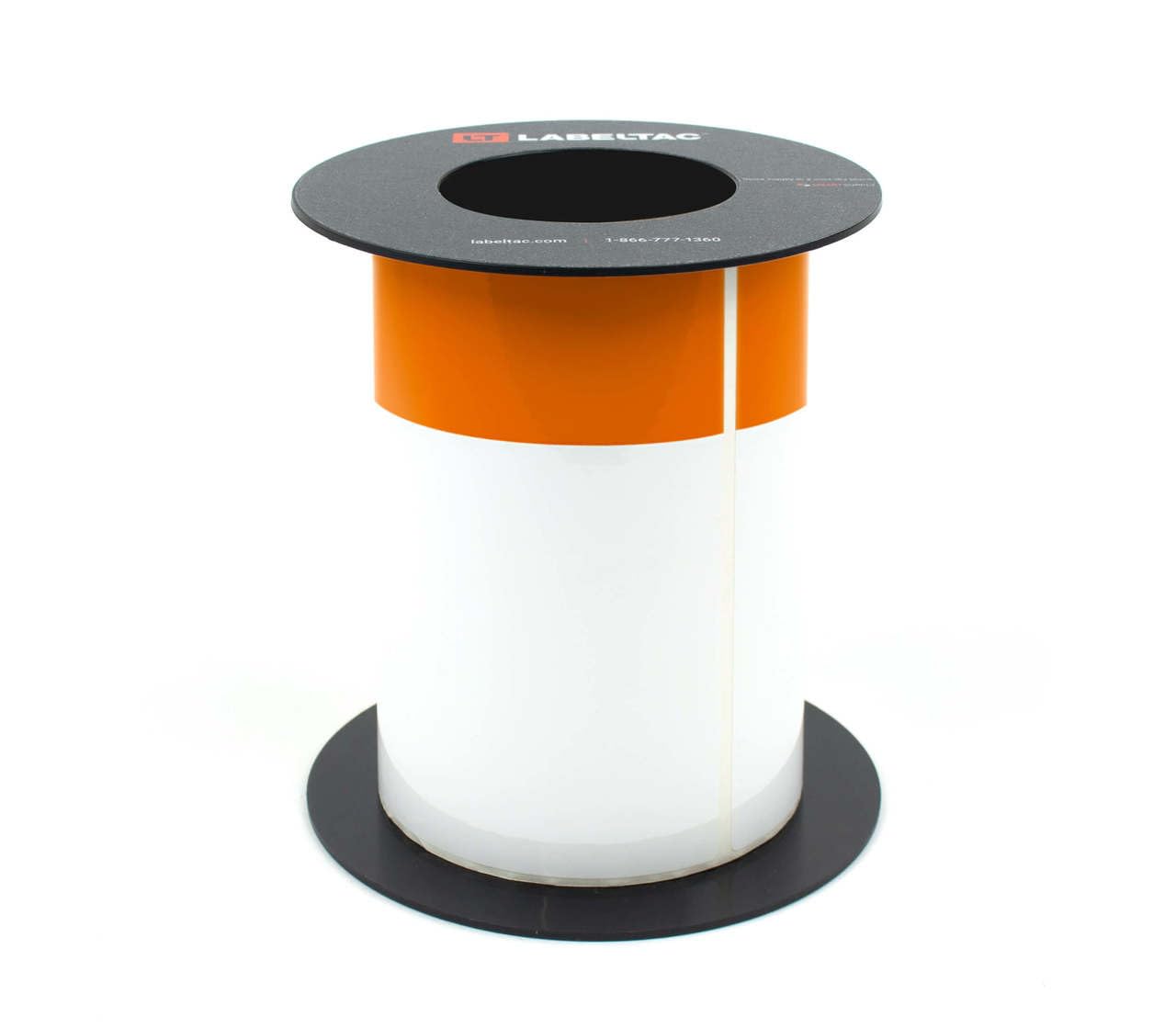 LabelTac 9 Die-Cut Orange Header Roll 4