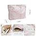 Wudygirl Makeup Bag for Women Large Capacity Cosmetic Bag with Zipper Cute Pink Bow Travel Pouch & Handbag Suitcase Makeup Organizer Aesthetic (Big Pink Bow)