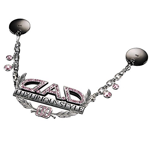 ギャルソン DAD 車用ルームミラー ラグジュアリー ネックレス タイプ ディルス シルバー/ライトローズ SA998-11 D.A.D