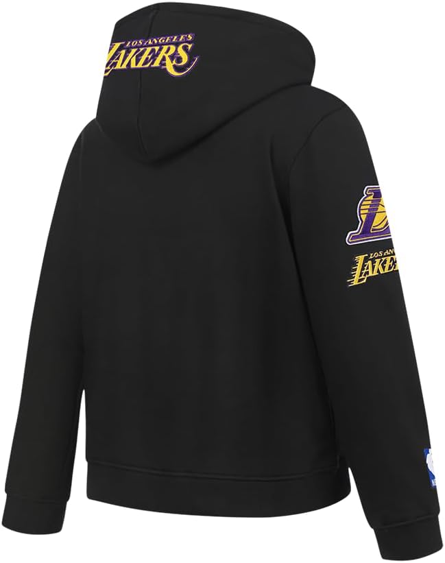 Pro Standard Big Boys NBA Los Angeles Lakers Lebron James #23 Classic Player Pull Over Hoodie Black L