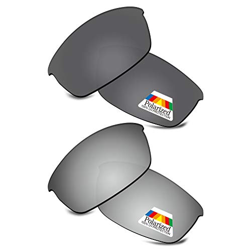 Image of Bwake Replacement Lenses for Oakley Flak Jacket Sunglasses POLARIZED - 100% Perfectly Fit | Easy to Install | Anti Scratch