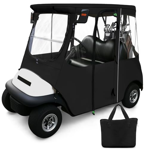 Cartalia Golf Cart Driving Enclosure 2 Passenger for Club Car Precedent/Tempo/Onward, Rain Drivable