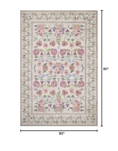 Tapete decorativo Loloi Rifle Paper Co. 5' x 7'6" miniatura 2