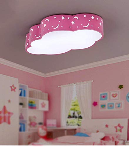 Plafonnier nuage LED rose moderne éclairage extérieur et intérieur chambre enfant salon avec télécommande