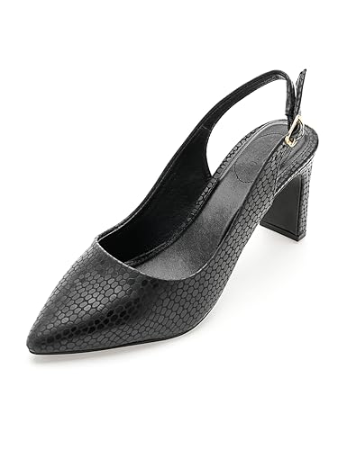 Image of Symbol Premium Women's 'Desk to Dinner' Slingback Pumps (Ortholite Insole|Stylish Heels)