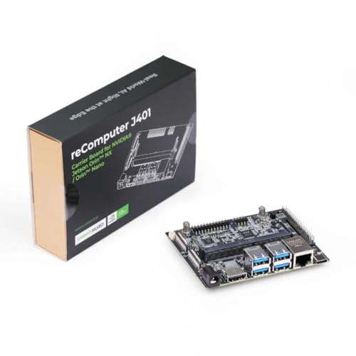 Image of Seeed Studio reComputer J401 Carrier Board for Jetson Orin Nano & Orin NX | Open-Source AI Development Board with Dual CSI, HDMI 2.1, USB 3.2, Gigabit Ethernet for Robotics Edge AI Vision Projects