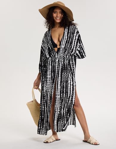 Women's Long Kimono Swimsuit Coverups Open Front Casual Loose Beach Cover Up Cardigans for Swimwear2