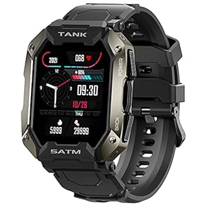 KOSPET Smart Watches for Men – 5ATM/IP69K Waterproof Fitness Smart Watch for Android iPhones with Heart Rate Blood…