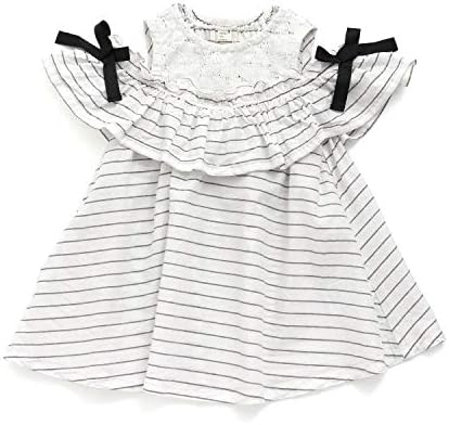 Amazon Sunny Landscape サニーランドスケープ レースオフショルワンピース ボーダー柄 80cm ワンピース チュニック 通販