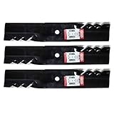 Oregon 3PK G5 Gator Blades 596-310 Replacement for 32" 48" Exmark Turf Tracer HP Metro 1-413438 103-1577 32061A 1-323515 1-403026 103-6583-S