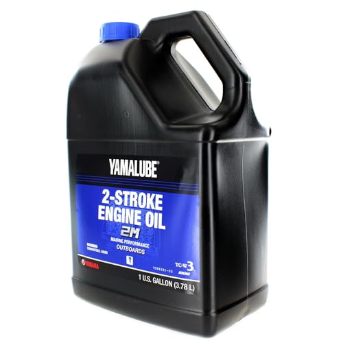 Image of Yamaha Yamalube Outboard 2M Marine 2-Stroke Oil- 2 Gallons, #LUB-2STRK-M1-04