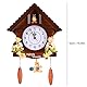 Jeffergarden Plastik-Wanduhr, 42cm/16.54in Kuckucksuhr Baumhaus Wanduhr Kunst Vintage Dekorative Uhr für Wohnzimmer, Küche oder Esszimmer
