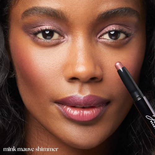 Image of Julep Eyeshadow 101 Cream-to-Powder Waterproof Eyeshadow Stick - Mink Mauve Shimmer - Long-Lasting, Buildable, Crease-Proof, Cruelty Free, Shimmer Finish with Built-In Smudger