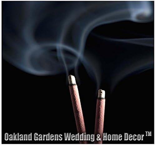 Sandalwood, Frankincense, Egyptian Musk, Mango Butter, Nag Champa, Rain - Premium Choice Natural Incense by Oakland Gardens (All 6 Incense Types + Wooden Boat)