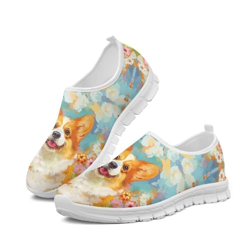 Image of Jeiento Cute Dog Women's Casual Slip On Shoes Loafers Sneakers for Women