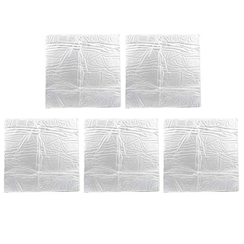 Thermal Insulation Mat, Self?Adhesive Heat Insulation Cotton Mat Foil Cotton for 3D Printer Platform Heatbed, Foil Thermal Insulation Mat(310*310mm)