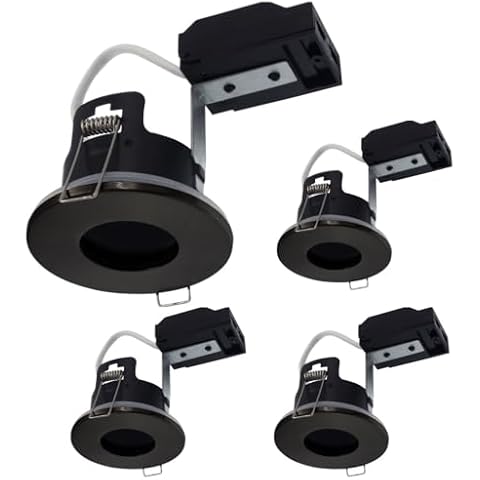Britalia Matt Black Fire Rated GU10 Downlights Cover