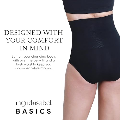 Image of Ingrid & Isabel Basics - Postpartum Compression Underwear for Recovery | Seamless postpartum compression underwear with gentle belly support, stretch comfort & smooth shaping for daily recovery.
