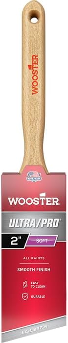 6-Pack of 2 Wooster Brush Company 4170 Ultra/Pro Soft Angle Bristle Sash Handle Paint Brush