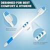 Navona 50 PCS Premium Individually Wrapped Bulk Toothbrush Pack, Disposable Toothbrushes, Kids Toothbrush, Medium Soft Bristle Toothbrushes, Ergonomics Handle, Perfect for Travel Hotel Donation