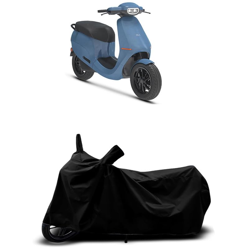 Image of DUFFEL-All Two Wheeler Bike /Scooty Body Cover Used for Ola S1 Heat Protectio /Water Resistance /UV-Rays /Birds Dropping /Scratchproof /Dust Proof /Waterproof All Variants [Black]