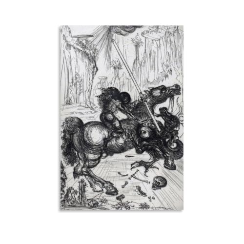 Lienzo de San Jorge de Dalí, la solución de 40x60 cm para dar vida a paredes vacías