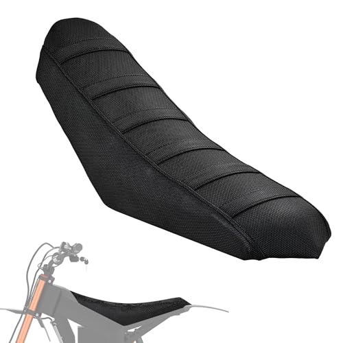Silutrcn Electric Dirt Bike Seat Cover for Tutti Soleil 01 Black Stripe Non-Slip Motorcycle Cushion Cover for Tuttio Soleil01-Black