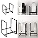 QUPLMGE Portapiatti in Metallo, 2 pezzi Organizer per Piatti Portapiatti per Posate Porta Coperchi Pentole Cassetto per Riporre i Piatti Da Cucina Armadio Armadio Camper (nero)