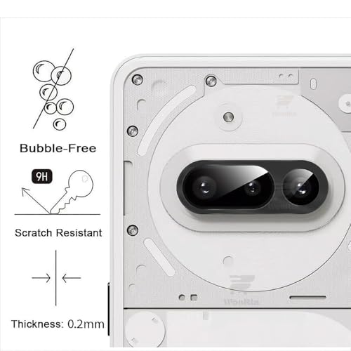 Image of (1+1 Tempered Glass for Nothing Phone 3A | Nothing 3A 5G with Camera Lens Protector Edges to Edge Screen Guard Protector - (Pack of 2)