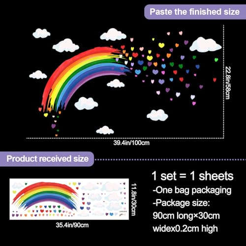 Vinilo decorativo Rainbow Cloud con nubes y arcoíris miniatura 3