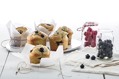 Lékué Moule muffins 6 cavités Silicone Platine