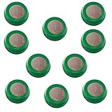 (10-PACK) Button 80mAh Rechargable 1.2V NiMH Flat Top Batteries use with electric razors toothbrushes high power static applications (Telecoms UPS and Smart grid) electric tools electric mopeds
