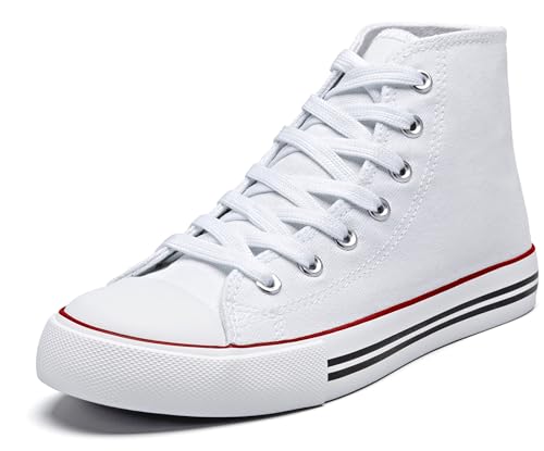 Kid's High Top Sneakers Classic High Tops Canvas Shoes for Girls and Boys, Lace up Tennis Shoes Fashion Canvas Sneakers Casual Shoes for Walking