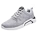 Produktbild AQIN Sportschuhe Laufschuhe Turnschuhe Herren für Männer - Casual Wanderschuhe Fashion rutschfeste Athletic Running - Leicht Atmungsaktiv Bequem, Unisex - Erwachsene (Grau, 42 EU)