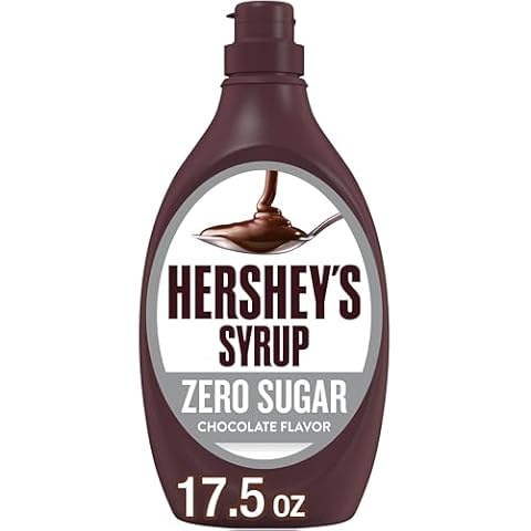 HERSHEY'S Sugar Free Chocolate Syrup, 17.5 Oz. Bottle (6 Count) Cover
