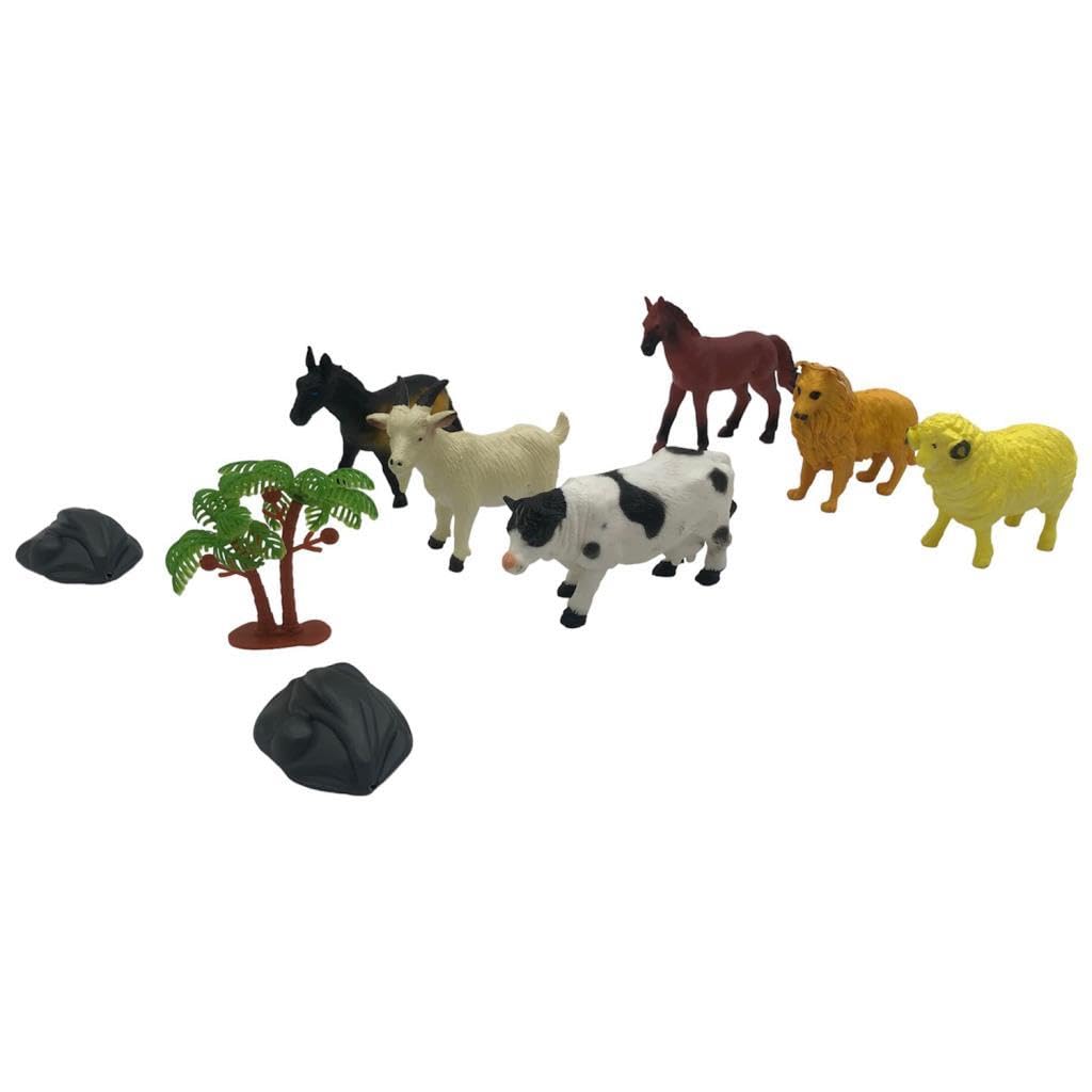Set di piccoli animali da fattoria in borsa