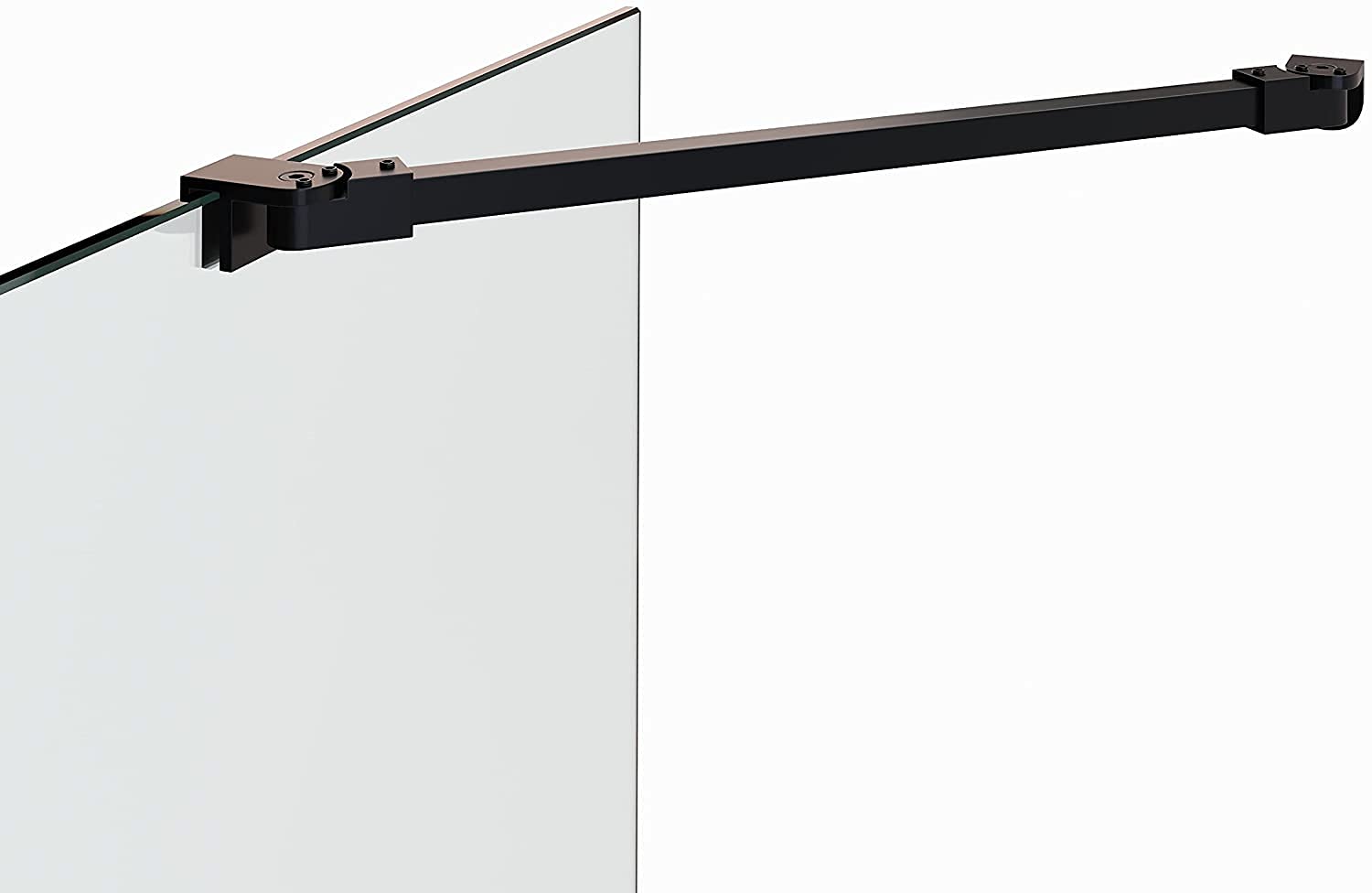Barra stabilizzatrice/ringhiera per pareti doccia in vetro e stabilizzatore di Walk in Lunghezza: 48 cm Spessore del vetro fino a 10 mm - 24BM