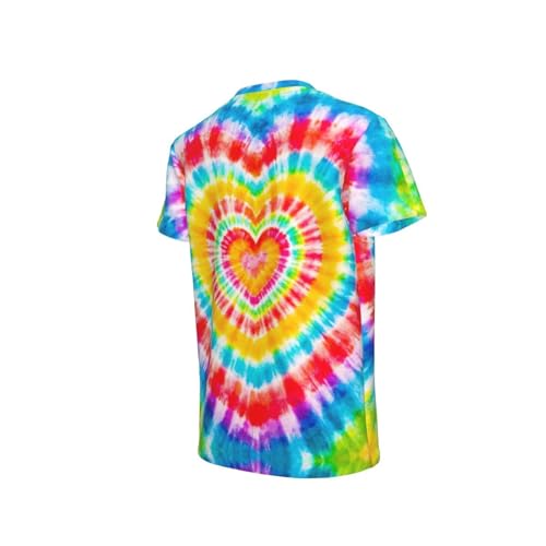 Image of Big Kids Tie Dye Shirt for Boys Girls Short Sleeve Hippie Tshirt Senior Tee