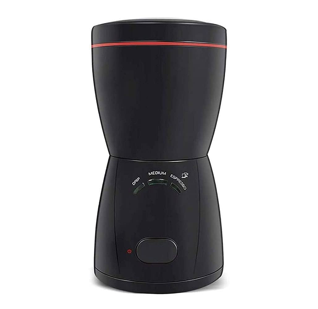 Grinder Elettrico e macinacaffè, macinacaffè Elettrico 200W con Pale in Acciaio Inox, Lama e Tazza Fatta con SUS304 STANLEES Acciaio (Nero)