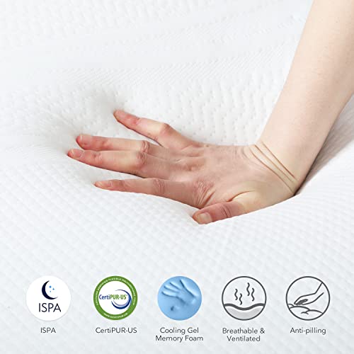 Sweetnight Queen Mattress, 12 Inch Gel Memory Foam Mattress In A Box For Cooling Sleep, Flippable Mattress With Two Firmness Preference, Pressure Relieving, Certipur-Us Certified #TOP4